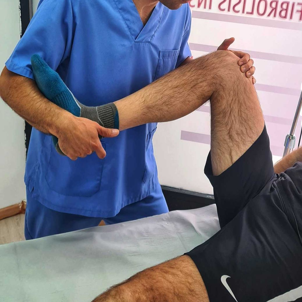 fisio tratamiento en la rodilla